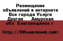 Размещение объявлений в интернете - Все города Услуги » Другие   . Амурская обл.,Благовещенск г.